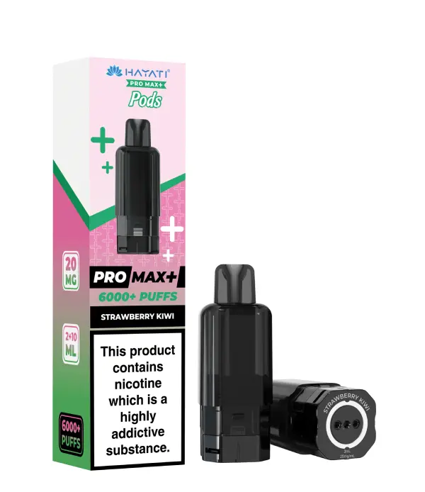 Strawberry Kiwi Hayati Pro Max Plus 6K Prefilled Pods 20mg